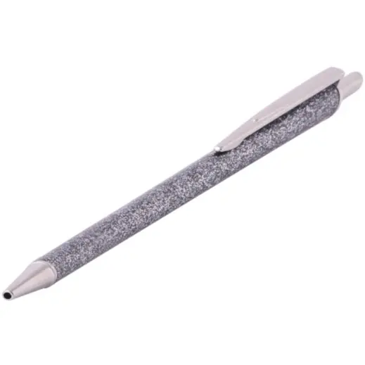 Glitter Ball Point Pen Silver